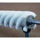 Soft nylon brush roller for vegetable washing